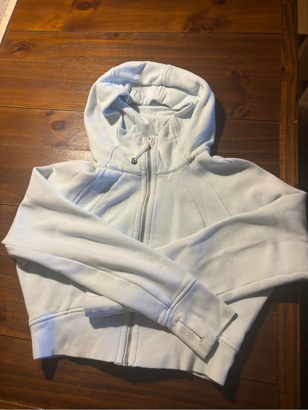 lululemon athletica Pale Blue Full-Zip Hoodie